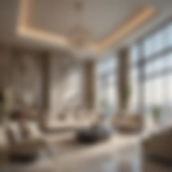 Luxurious interior of a high-end apartment in Dubai