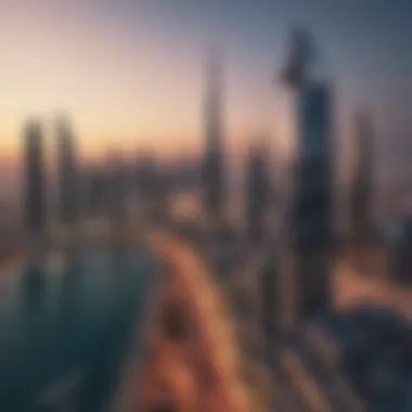 Stunning skyline of Dubai featuring elite residence towers