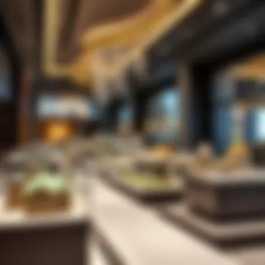 Luxurious model displays of Emaar projects inside the sales center