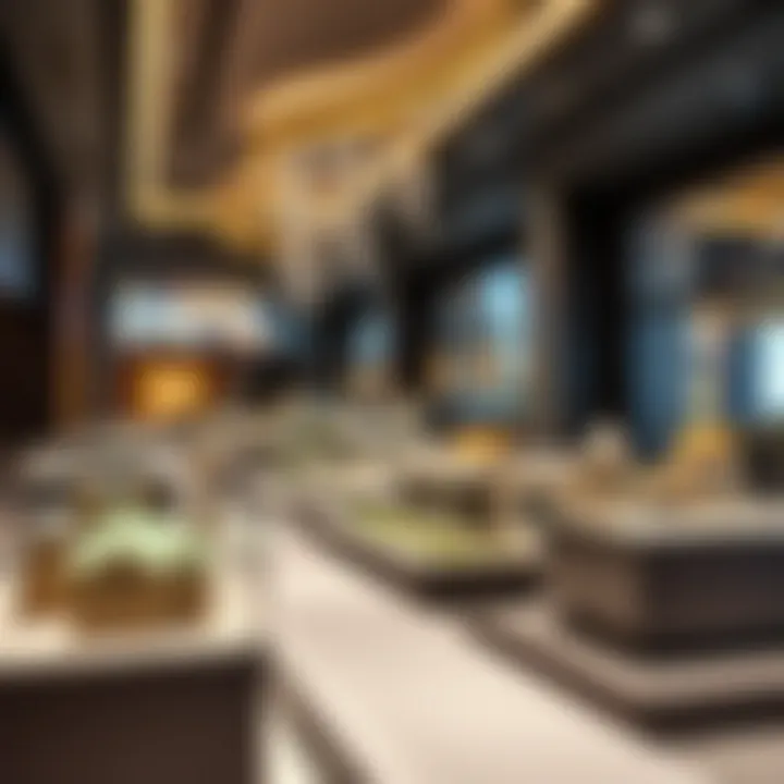 Luxurious model displays of Emaar projects inside the sales center