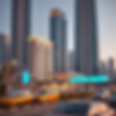 Real Estate Landscape around Emirate Tower Metro Station Surrounding area of Emirate Tower Metro Station highlighting nearby real estate developments