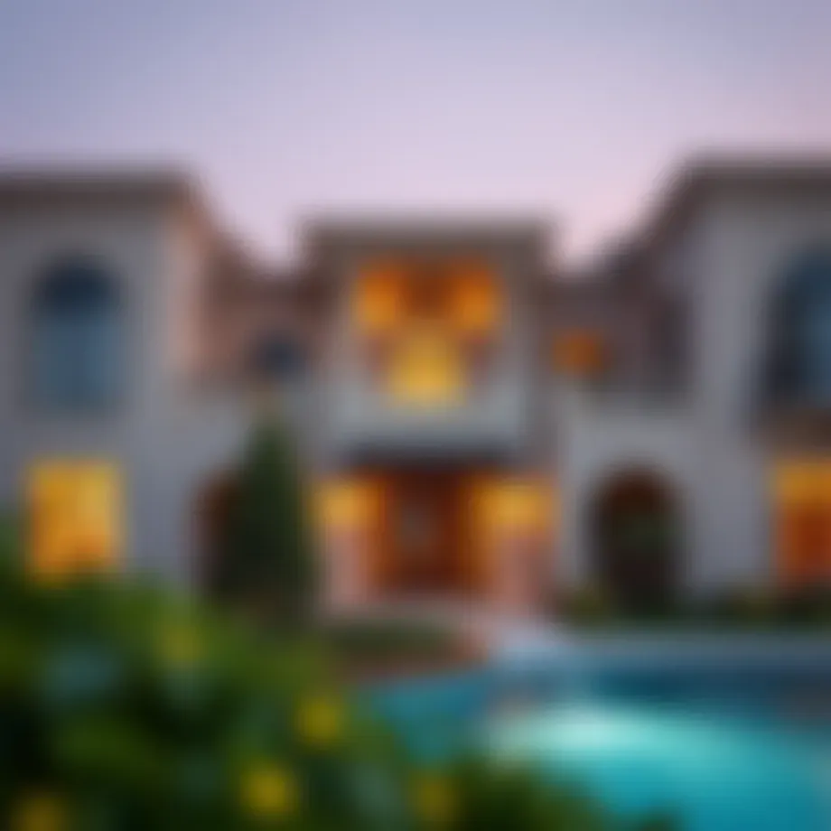 Stunning exterior view of Fairway Villas showcasing architectural elegance