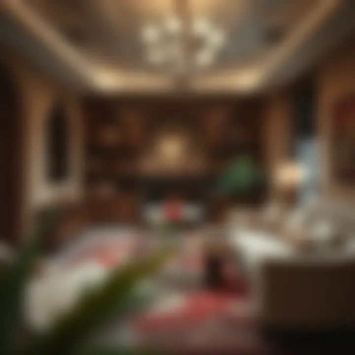 Traditional family area showcasing cultural elements