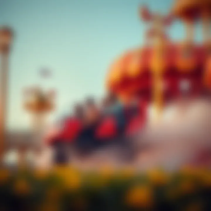 Thrilling adventure park with exciting rides