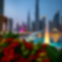 Vibrant skyline of Dubai showcasing modern architecture