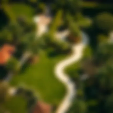 Aerial View of Haqqiq Park Aerial view of Haqqiq Park showcasing its lush greenery and pathways