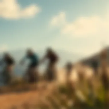Thrilling Mountain Biking Experience Adventurers enjoying mountain biking in Hatta