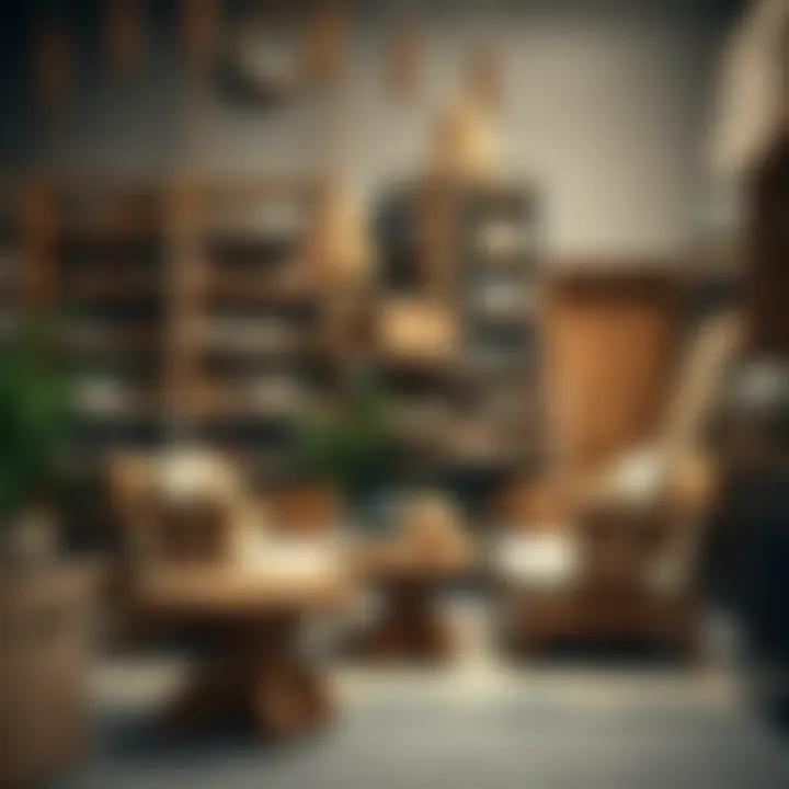 Artisan-Crafted Wooden Furniture Artisan-crafted wooden furniture highlighting local craftsmanship