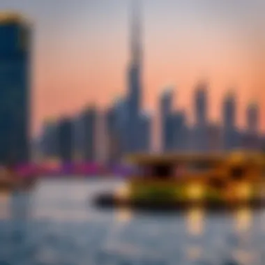 Skyline of Dubai highlighting luxury real estate