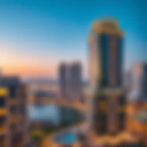 Panoramic view of Lake View Tower showcasing its architectural design