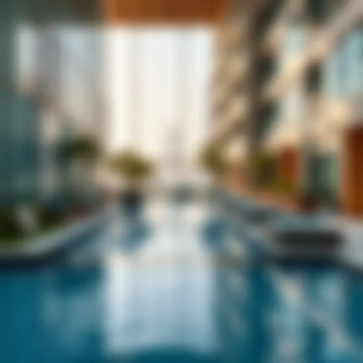 View of luxurious amenities at Luna Residence