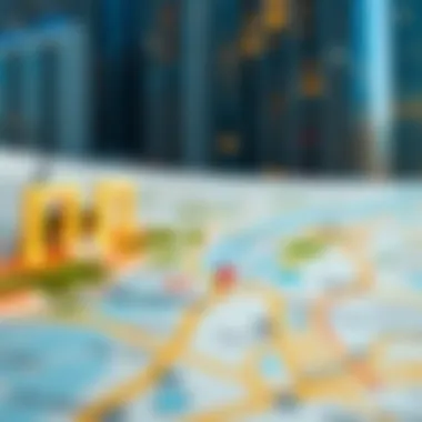 Map highlighting strategic location of Luna Residence