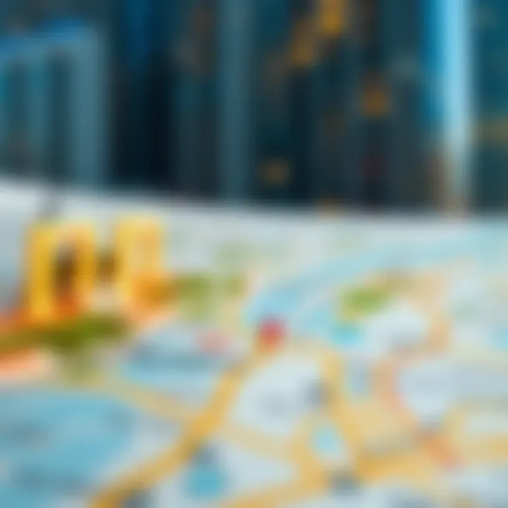 Map highlighting strategic location of Luna Residence