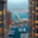 Aerial view of Marina 106 showcasing its stunning architecture