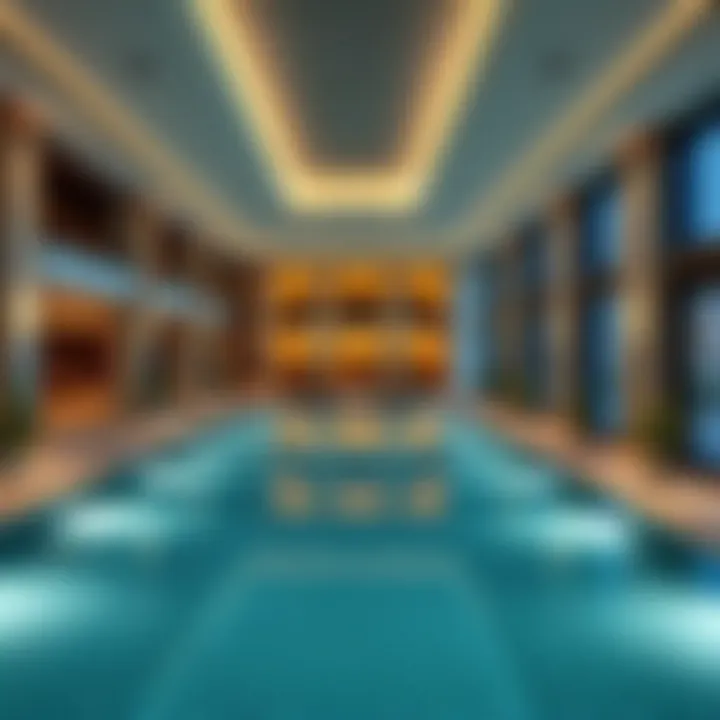 Luxury Amenities at Noora Building Amenities offered at the Noora Building including pool and fitness center