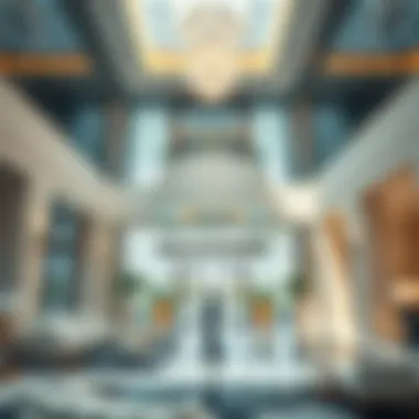 Modern Interior of Noora Building Interior lobby of the Noora Building with contemporary design elements