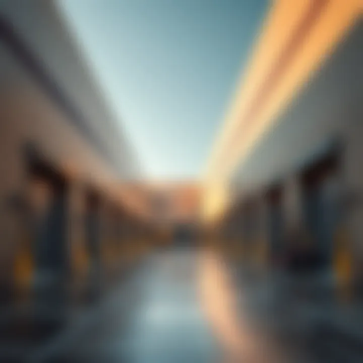 Loading Docks and Logistics Facilities Detailed view of loading docks and logistics facilities