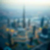 Stunning view from a flat in Burj Khalifa showcasing Dubai's skyline