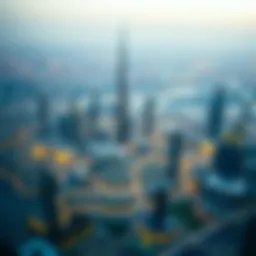 Stunning view from a flat in Burj Khalifa showcasing Dubai's skyline