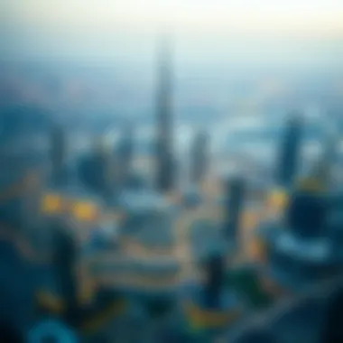 Stunning view from a flat in Burj Khalifa showcasing Dubai's skyline