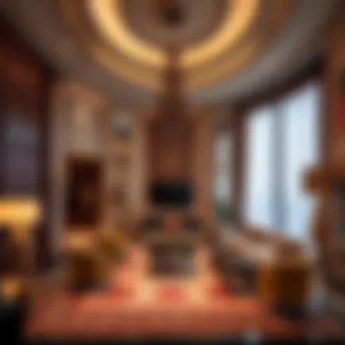 Lavish interior space of قصر الشاطئ highlighting opulent design elements