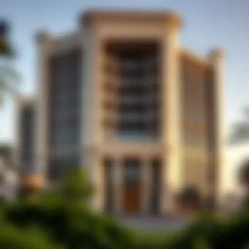 Luxurious exterior view of قصر الشاطئ showcasing its architectural grandeur