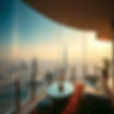 Panoramic view of Dubai skyline from قصر الشاطئ offering a unique lifestyle perspective