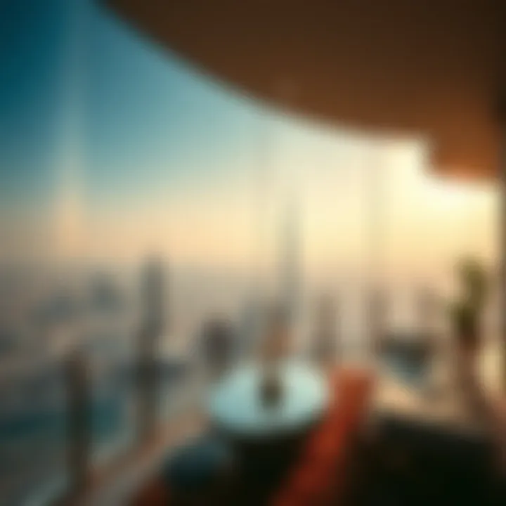 Panoramic view of Dubai skyline from قصر الشاطئ offering a unique lifestyle perspective