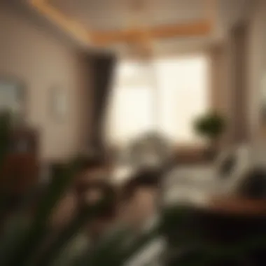 Comfortable room interior highlighting a cozy rental space in Dubai