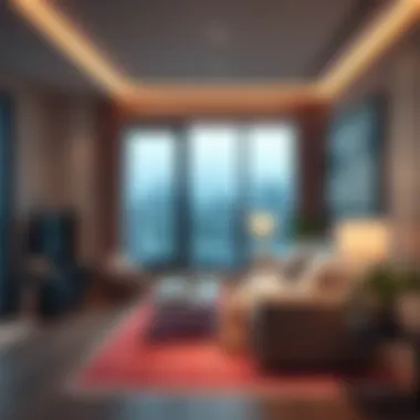 Cozy apartment interior showcasing modern design