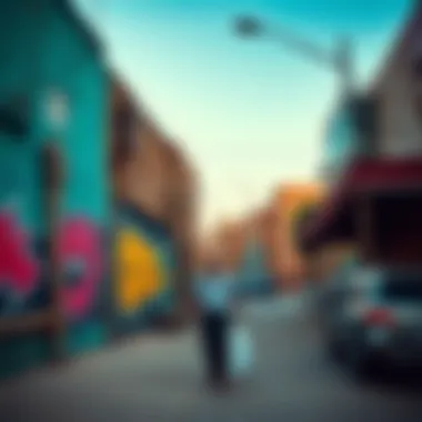 Vibrant street art reflecting the culture of Sikka Dubai