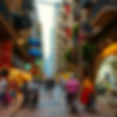 Vibrant street view of Bur Dubai highlighting local culture