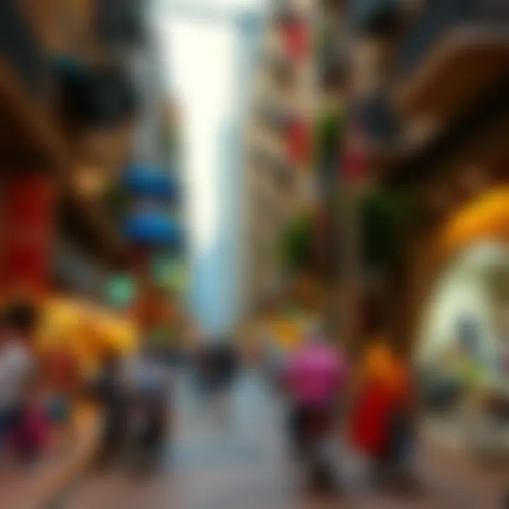 Vibrant street view of Bur Dubai highlighting local culture