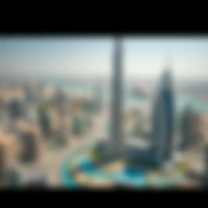 A panoramic view of Dubai's real estate market with a focus on the 14 Tower and its surroundings.