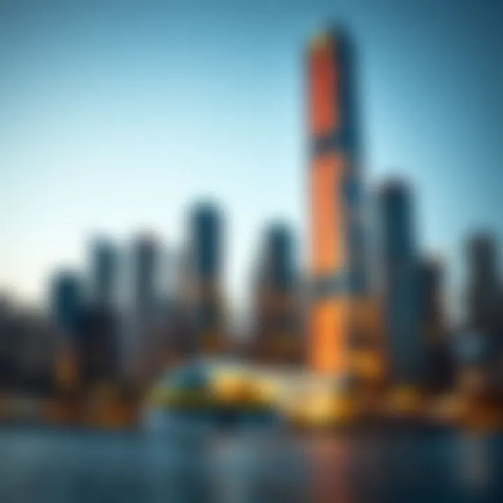 A graphical representation of investment trends related to the 14 Tower and future projections.