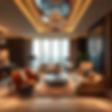 Luxurious interior design elements of The Address Tower highlighting opulent living spaces