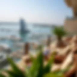 Stunning lagoon view from a luxury balcony