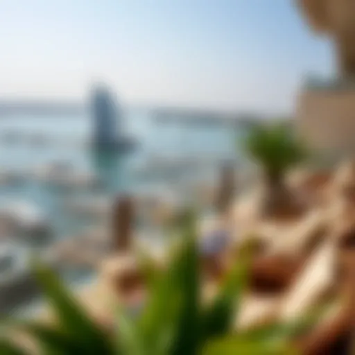 Stunning lagoon view from a luxury balcony