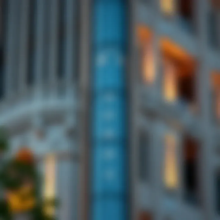 Architectural Details of the Tiger Building Facade Detailed architectural features of the Tiger Building's facade