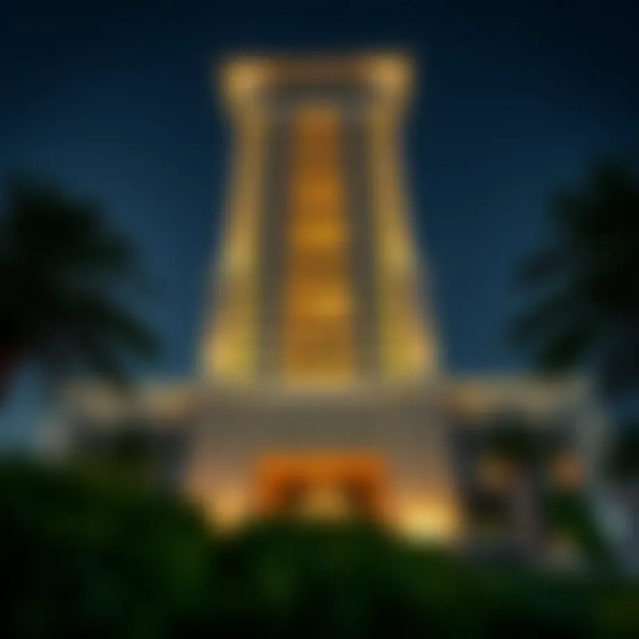 Stunning view of the Bin Kalaib Building showcasing its architectural elegance