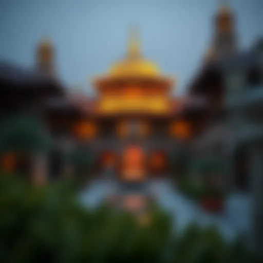 Stunning view of the Cultural Village architecture showcasing traditional Emirati design