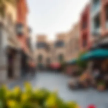 Vibrant cultural district in Dubai