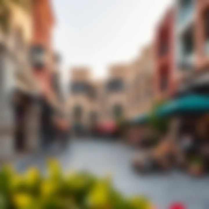 Vibrant cultural district in Dubai