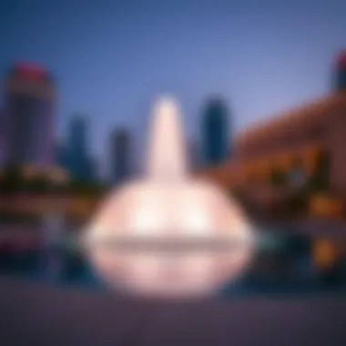 Cultural attractions in Downtown Dubai, including the Dubai Fountain