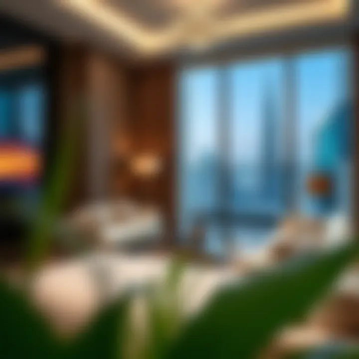 Luxurious lifestyle in a modern Dubai apartment