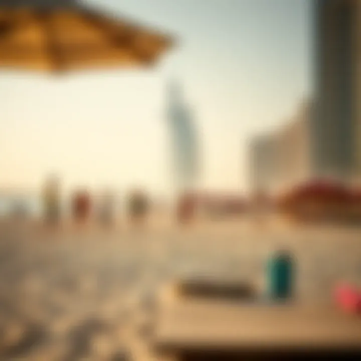 Vibrant beach life and leisure activities at Rimal JBR