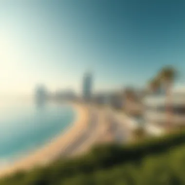 Luxurious Beachfront Living in Dubai A breathtaking view of Dubai's coastline highlighting luxurious beachfront properties