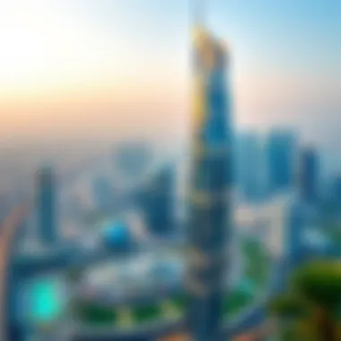 Jamal Tower: A Marvel of Modern Architecture Stunning view of Jamal Tower against the Dubai skyline