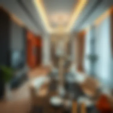 Interior of a luxury apartment in Idris Boulevard highlighting contemporary design