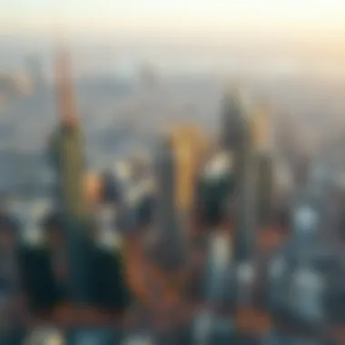 Aerial view of Dubai's iconic skyline